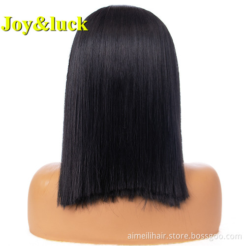 Bob Cut Head Band Wig for Women Wholesale Scarf Hair Black Hairband Short Natural Straight Headband Wig Synthetic Hair Wigs